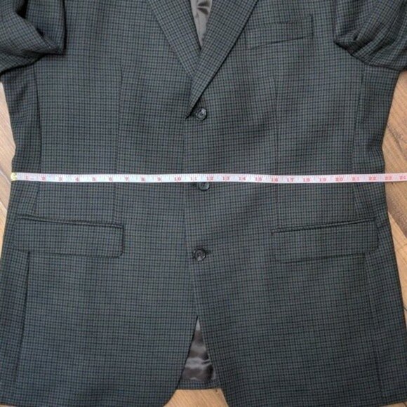 Ralph Lauren Sports Coat Men's 46L Brown Houdstooth Wool Elbow Patches Academia - Picture 7 of 14